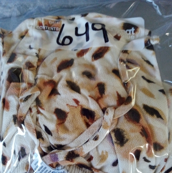 Sofia Vergara Dress XL Maxi Spotted Blousen Style Queen Anne Neckline  Travel - Picture 14 of 14